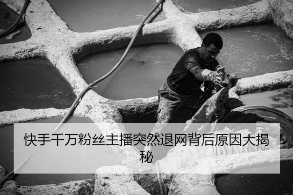 快手千万粉丝主播突然退网背后原因大揭秘